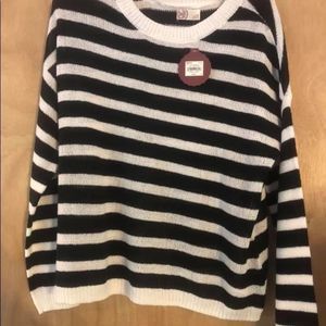 SO striped long sleeve sweater